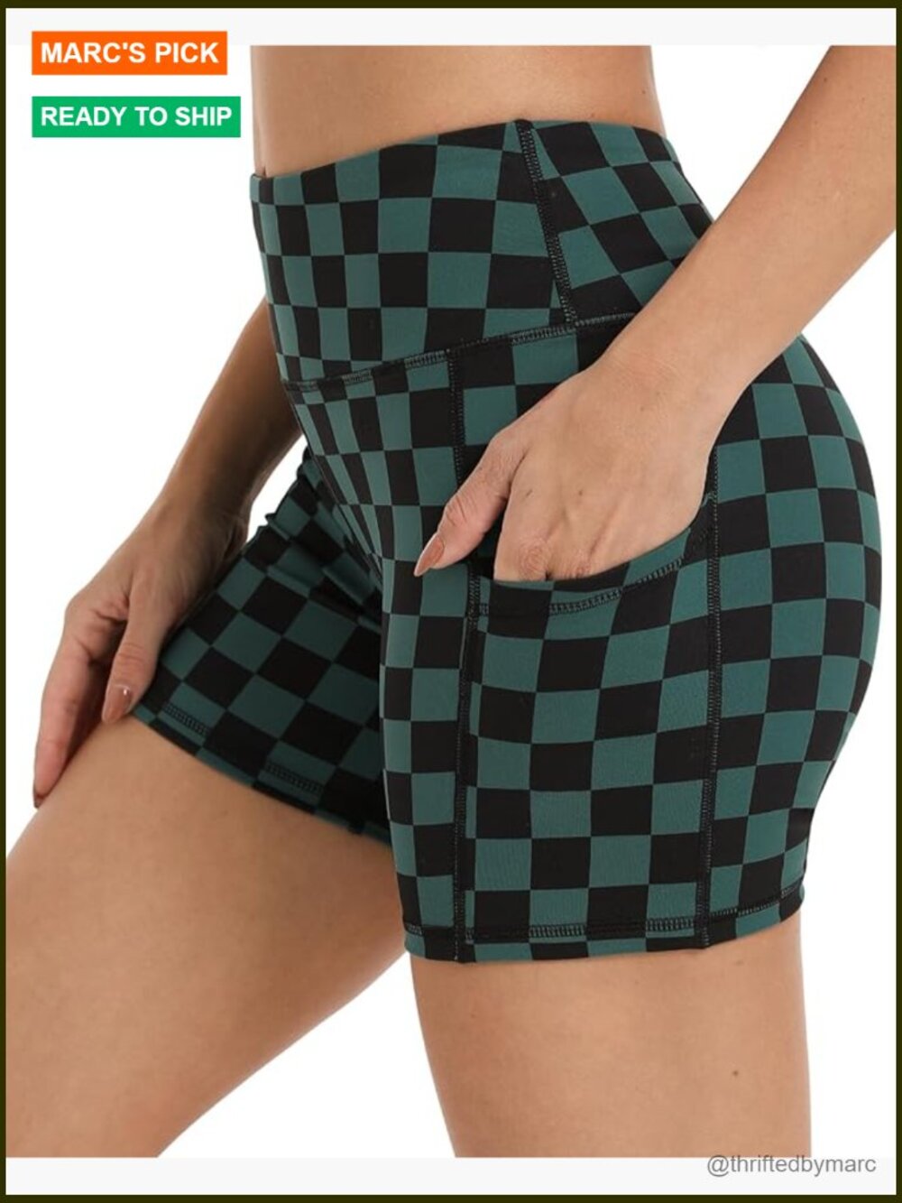 High Waist 5" Biker Shorts with Pockets Squat Proof Yoga Running